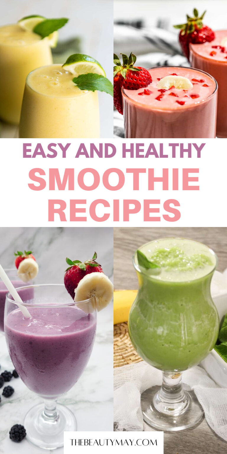 30+ Easy and Healthy Smoothie Recipes - The Beauty May