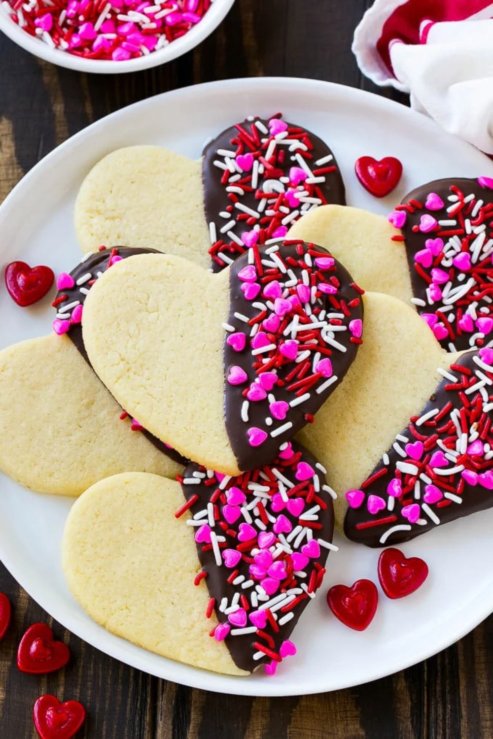 valentine cookies aesthetic