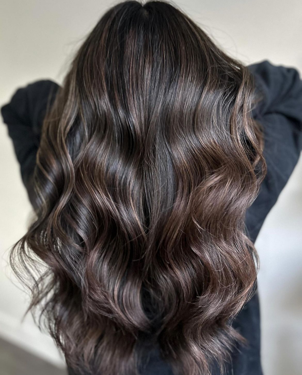 Brown hair color with highlights