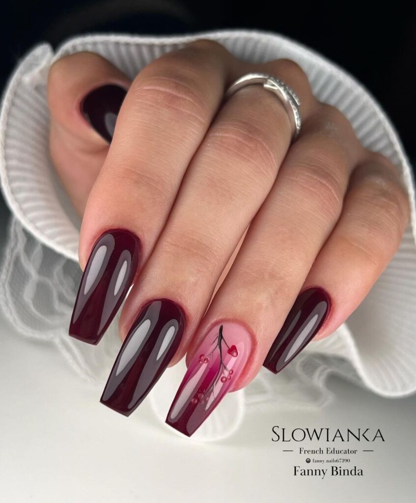Raspberry Ree Nails 25 Best Red Nails For Winter and Christmas - The Beauty May