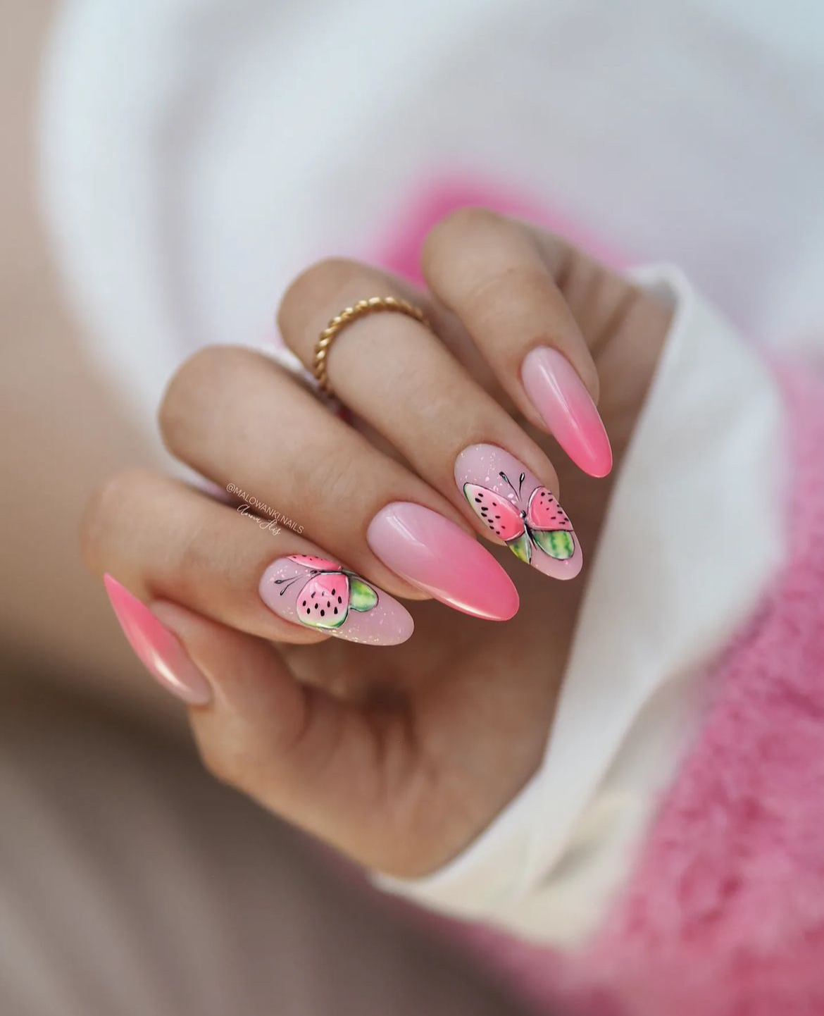 watermelon nails design