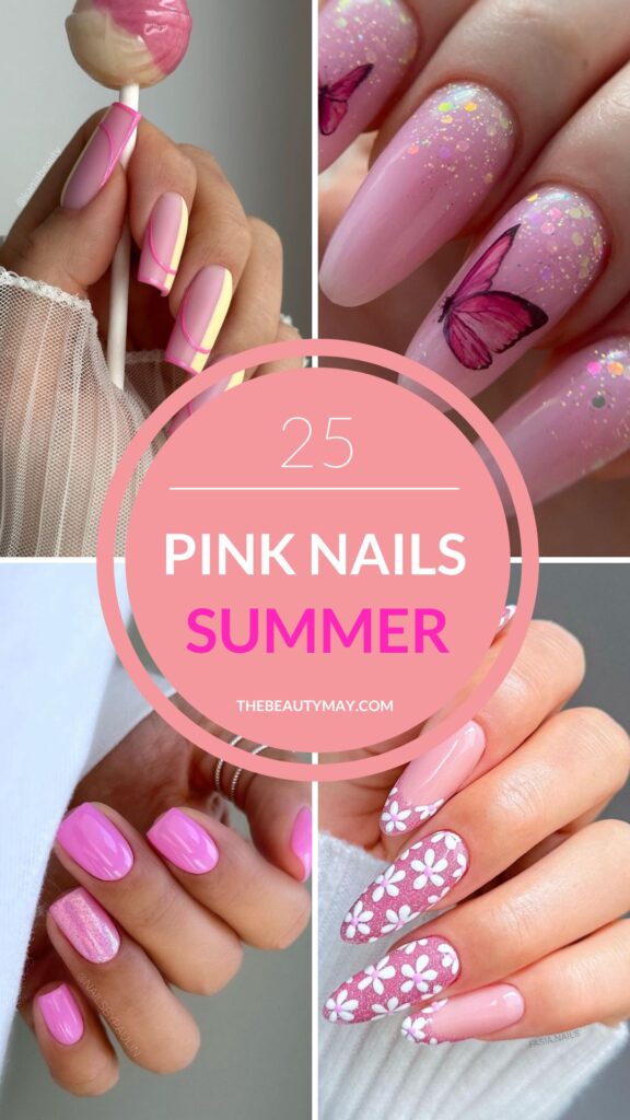 25 Prettiest Pink Nails for Summer - The Beauty May