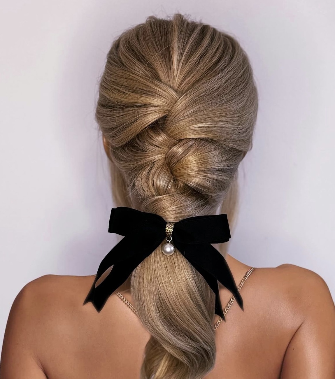 christmas hairstyles with ribbon