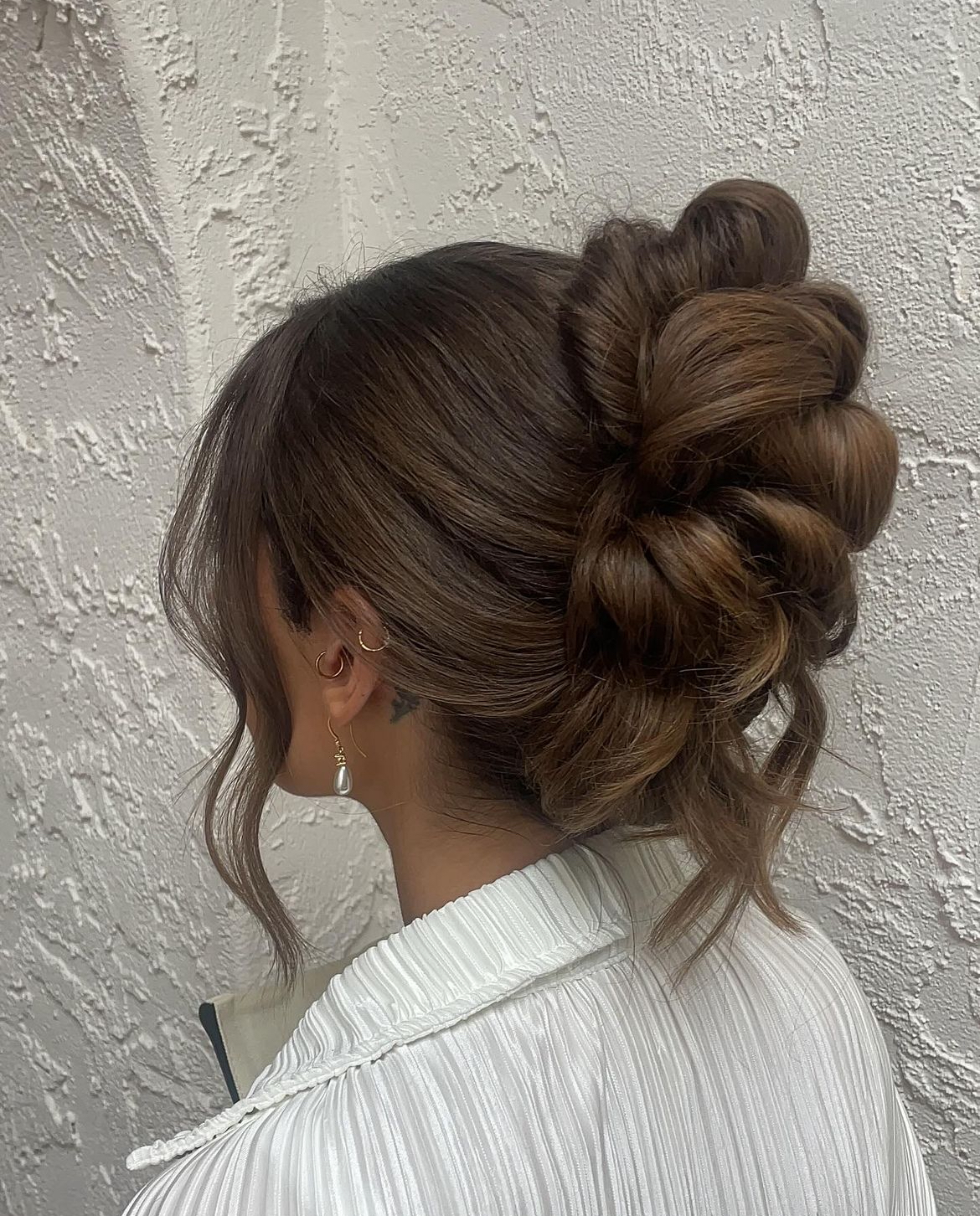 updos for medium length hair wedding