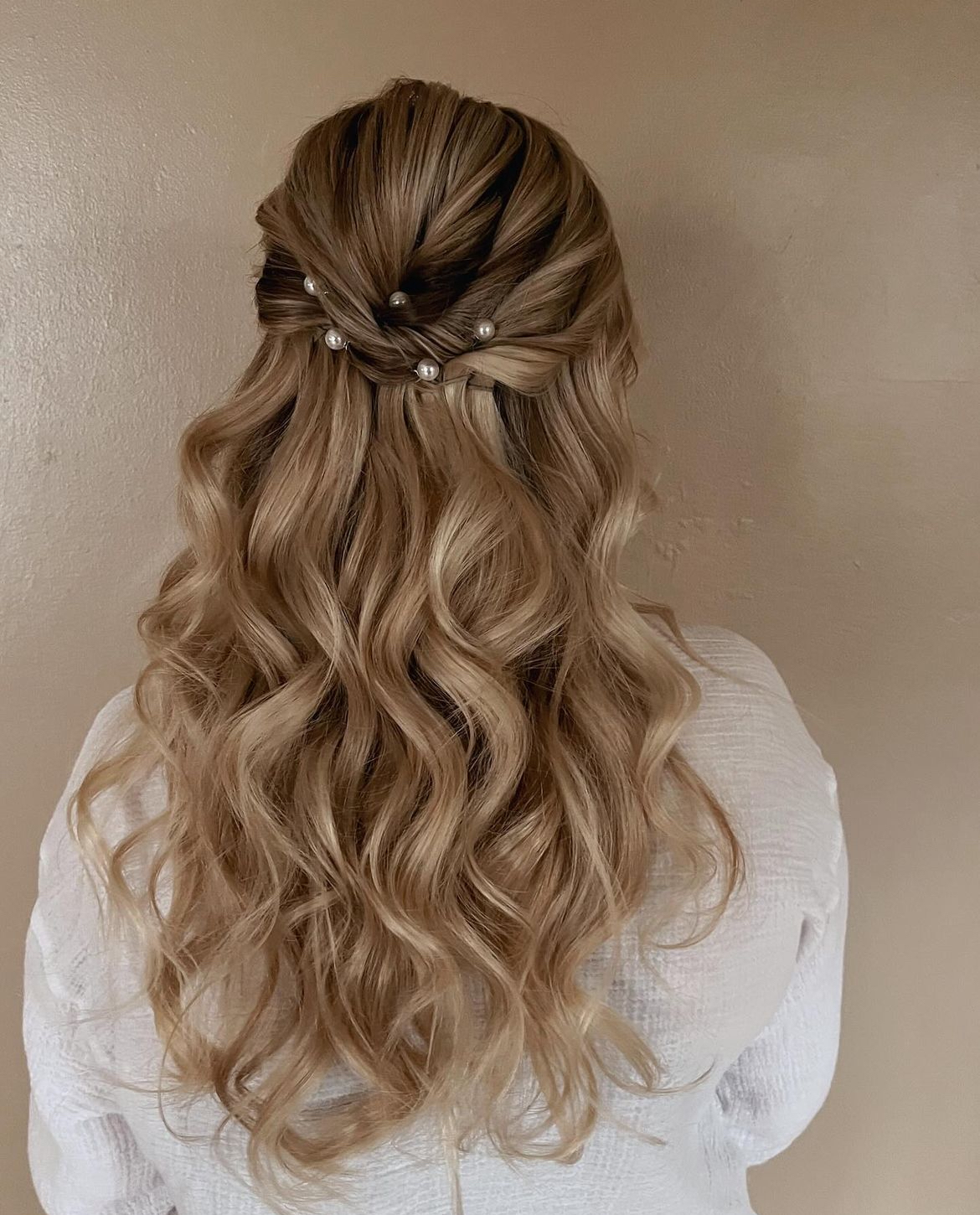 half up half down wedding hair braid