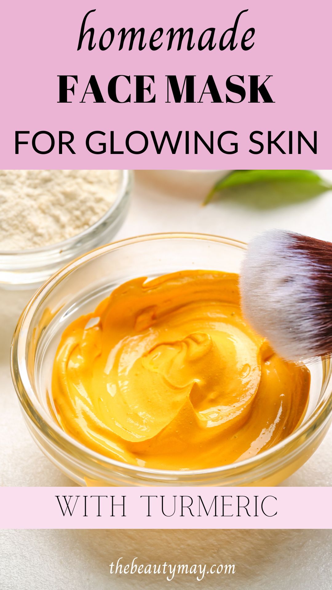 homemade face mask for glowing skin with turmeric