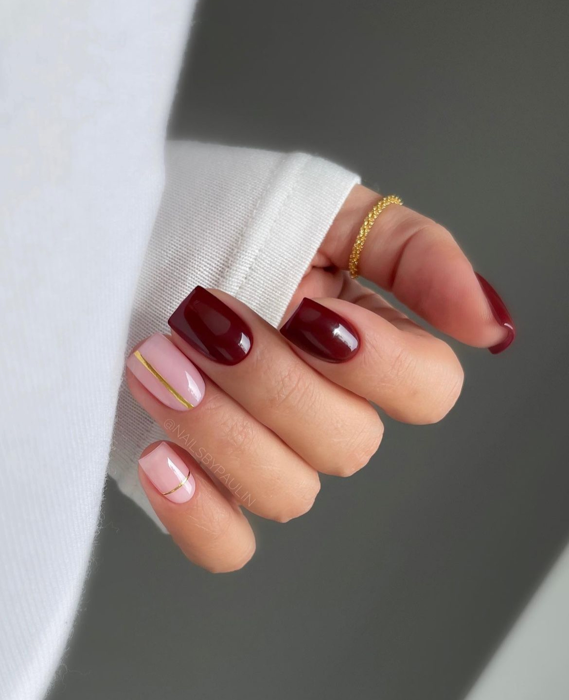 burgundy nail ideas