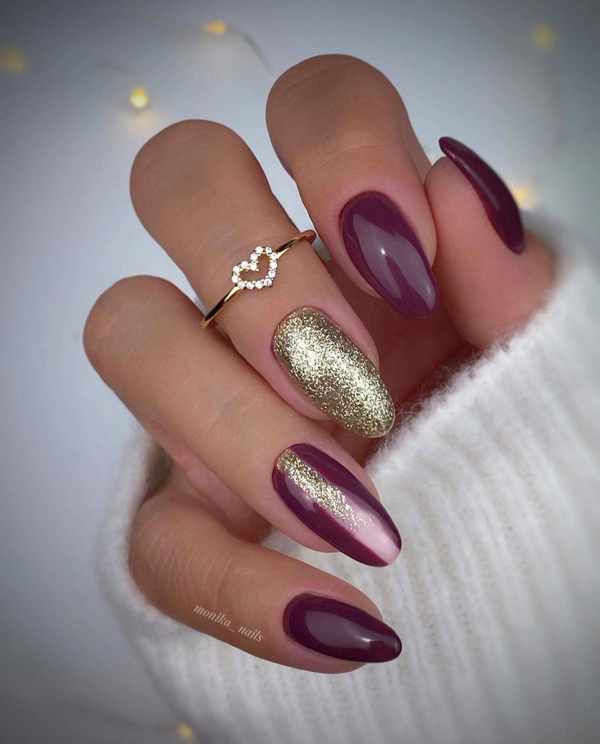 burgundy nail polish