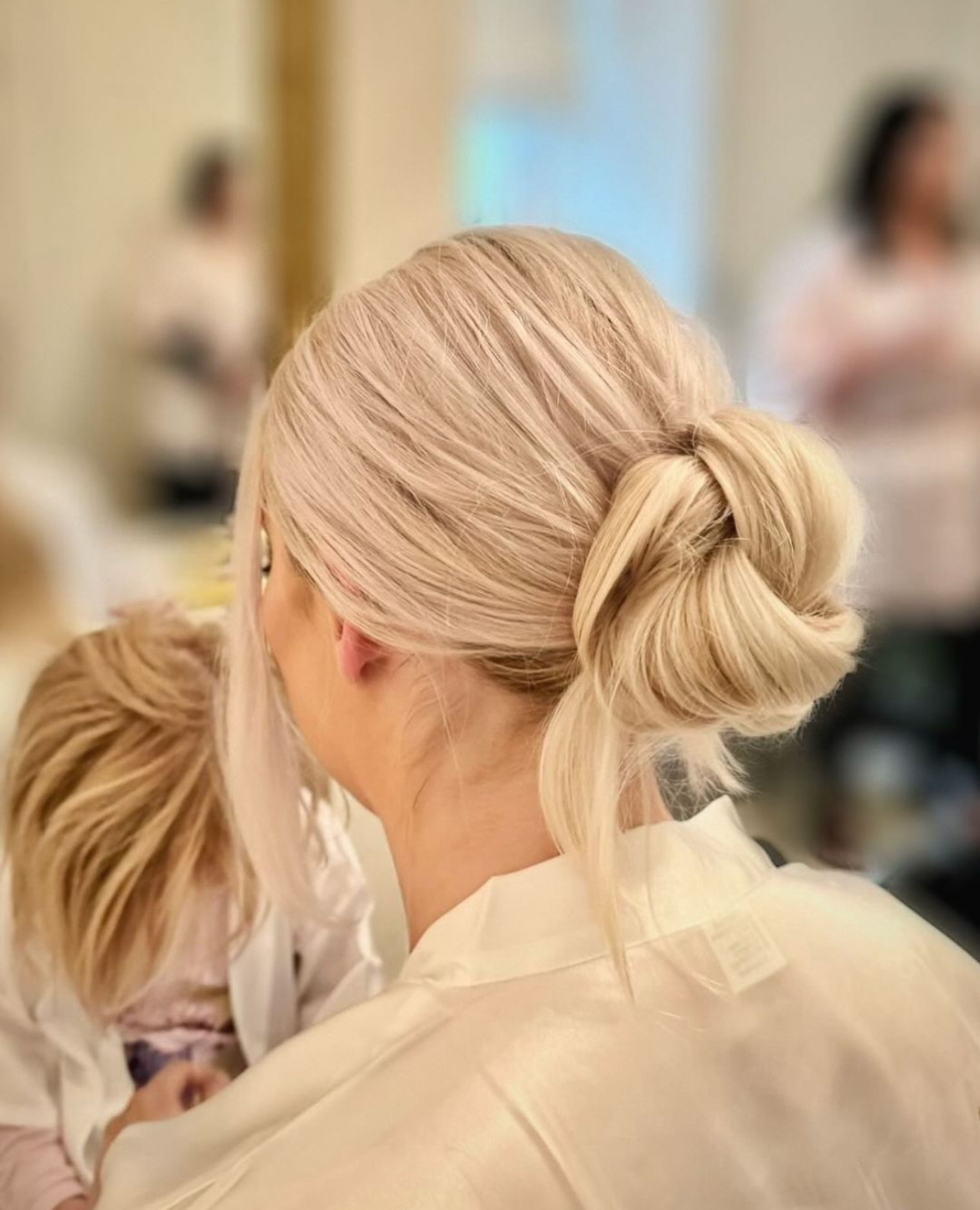 wedding updo with veil