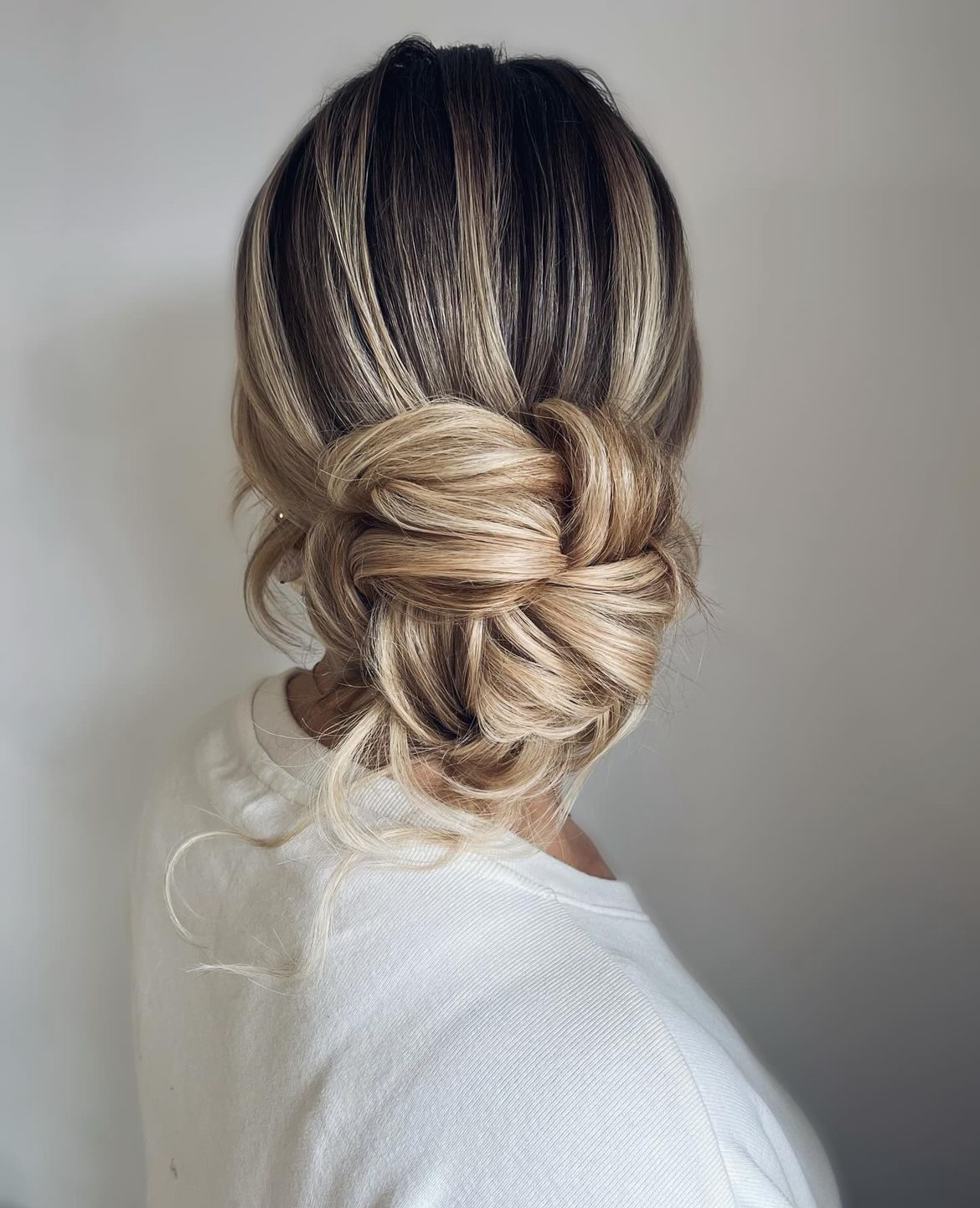 wedding updos for long hair bride