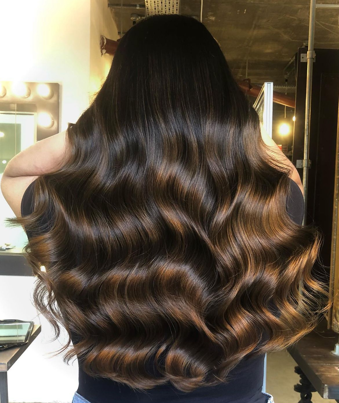 brunette balayage hair