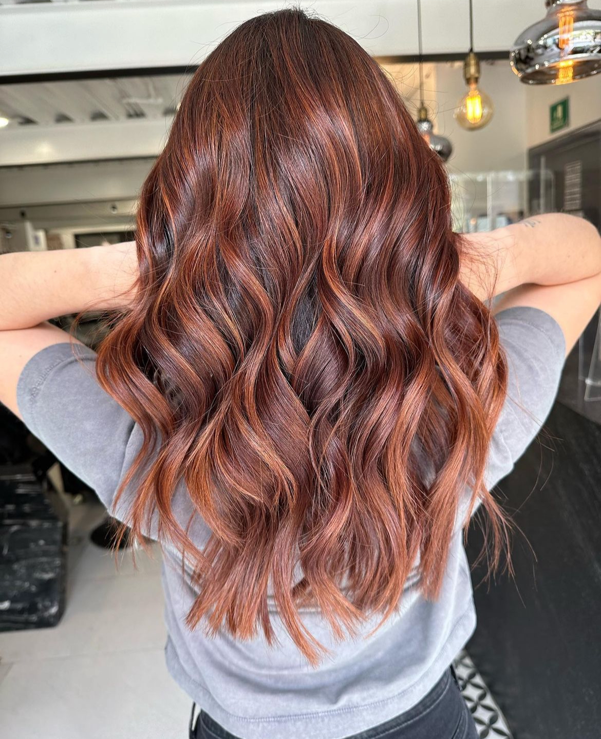 brunette balayage hair fall