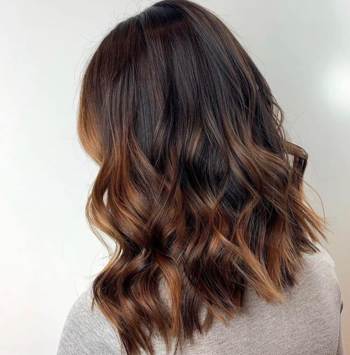 brunette balayage hair dark