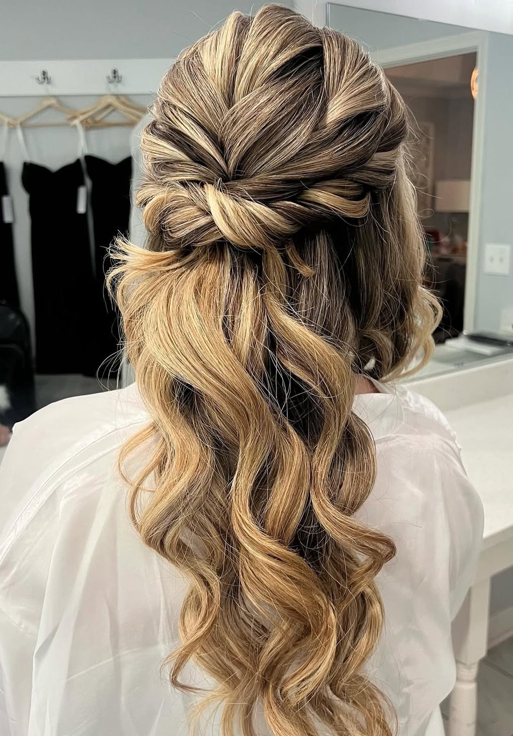 wedding hairstyles half up half down