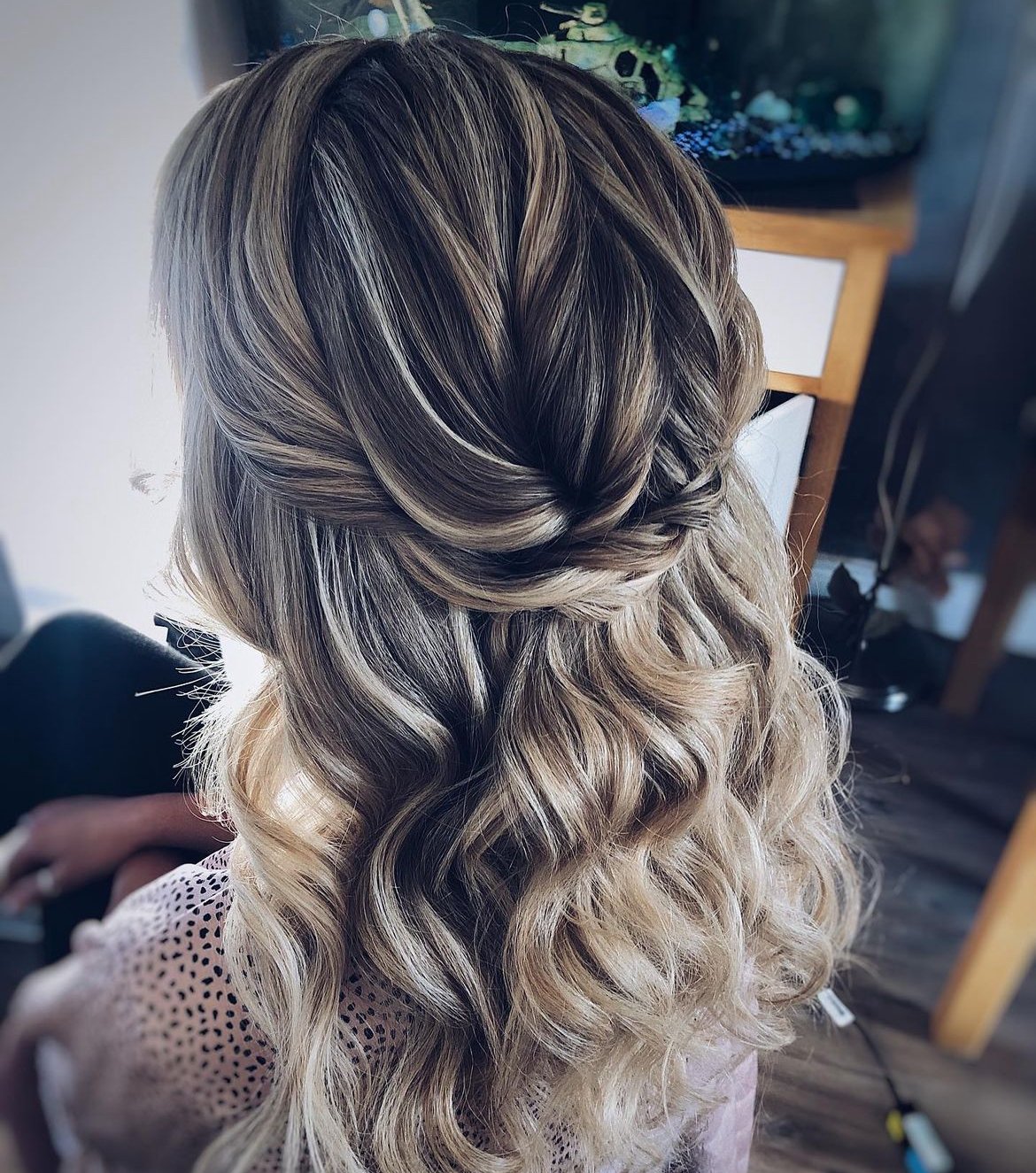 wedding updos for medium hair bridesmaid