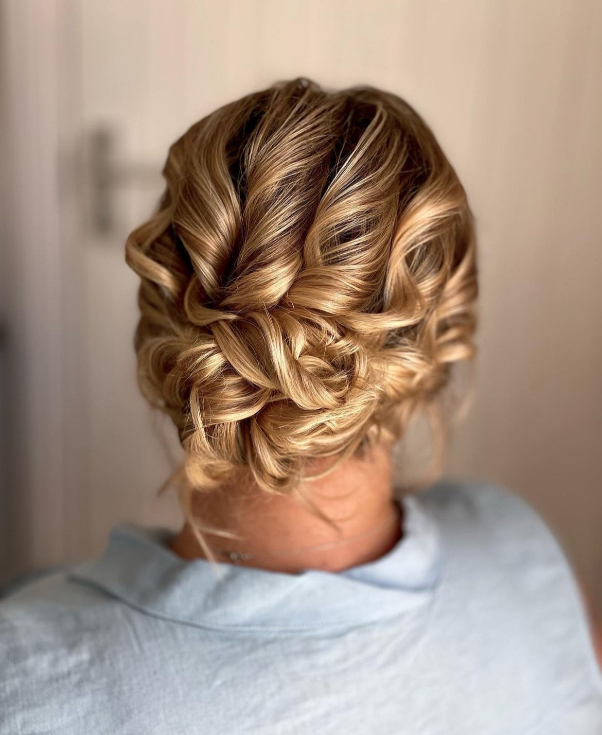 wedding updos for medium hair bride