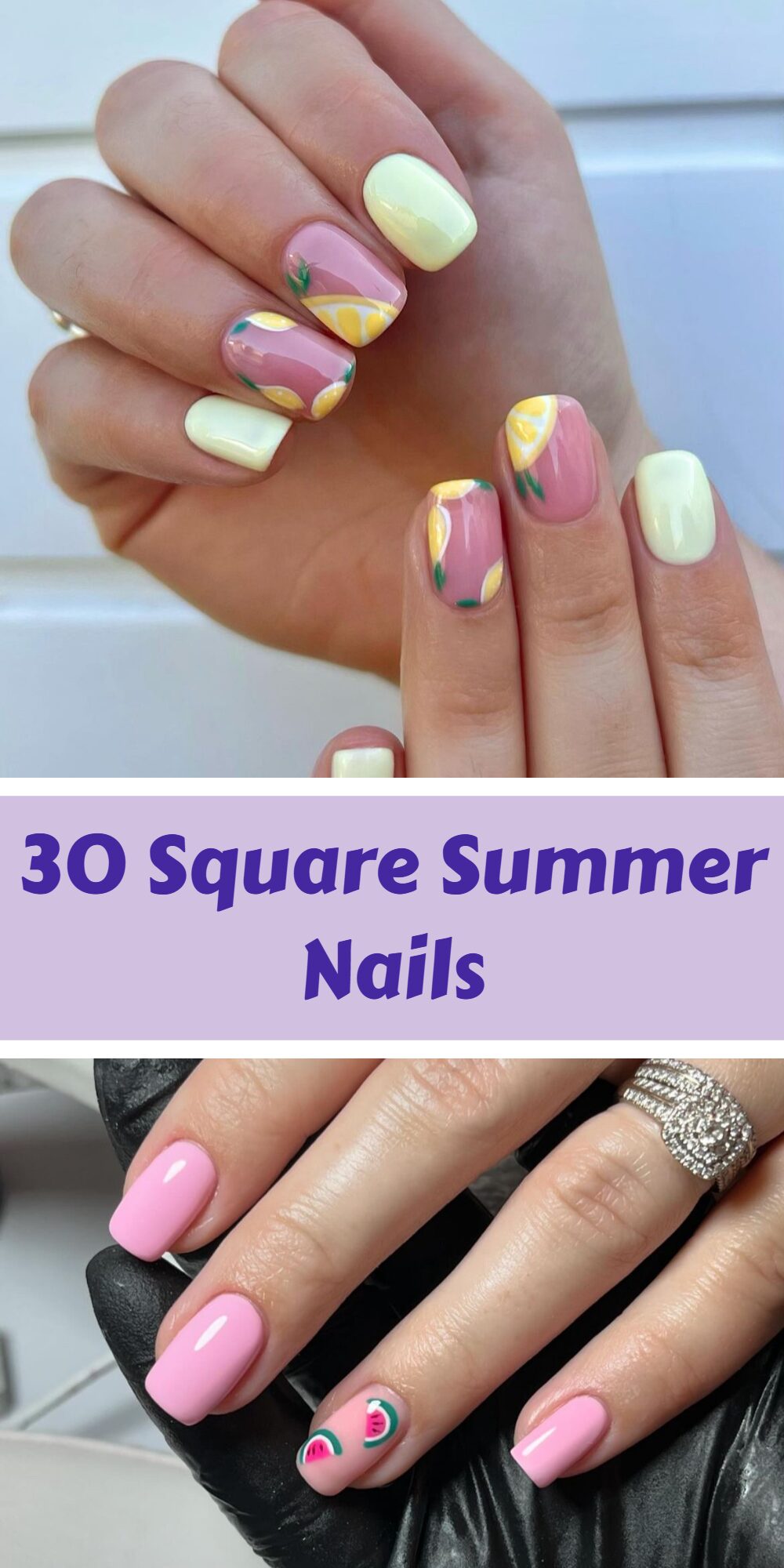 Square Summer Nails