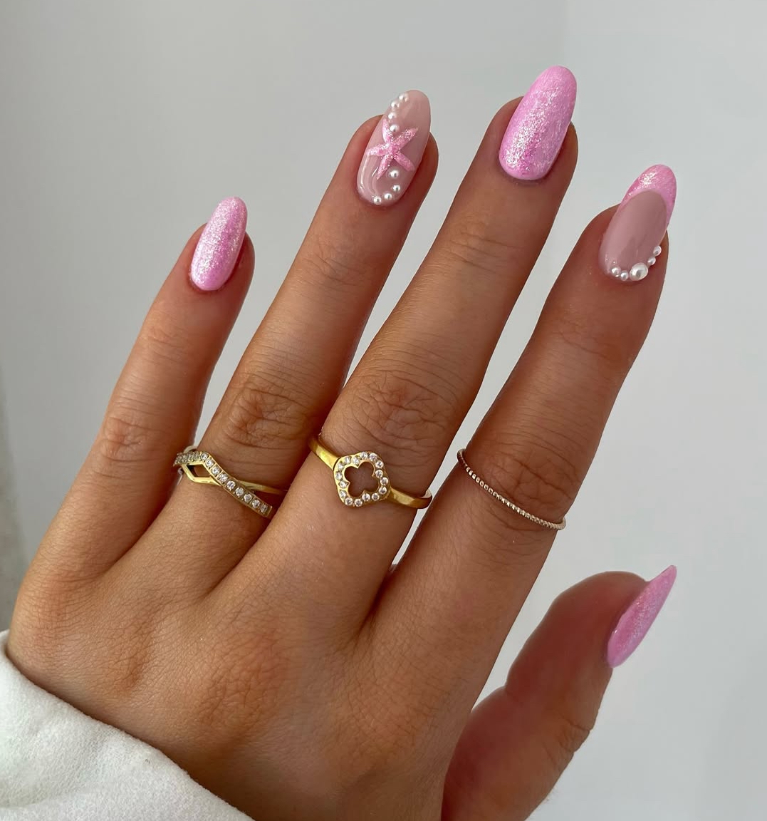 beach nails simple