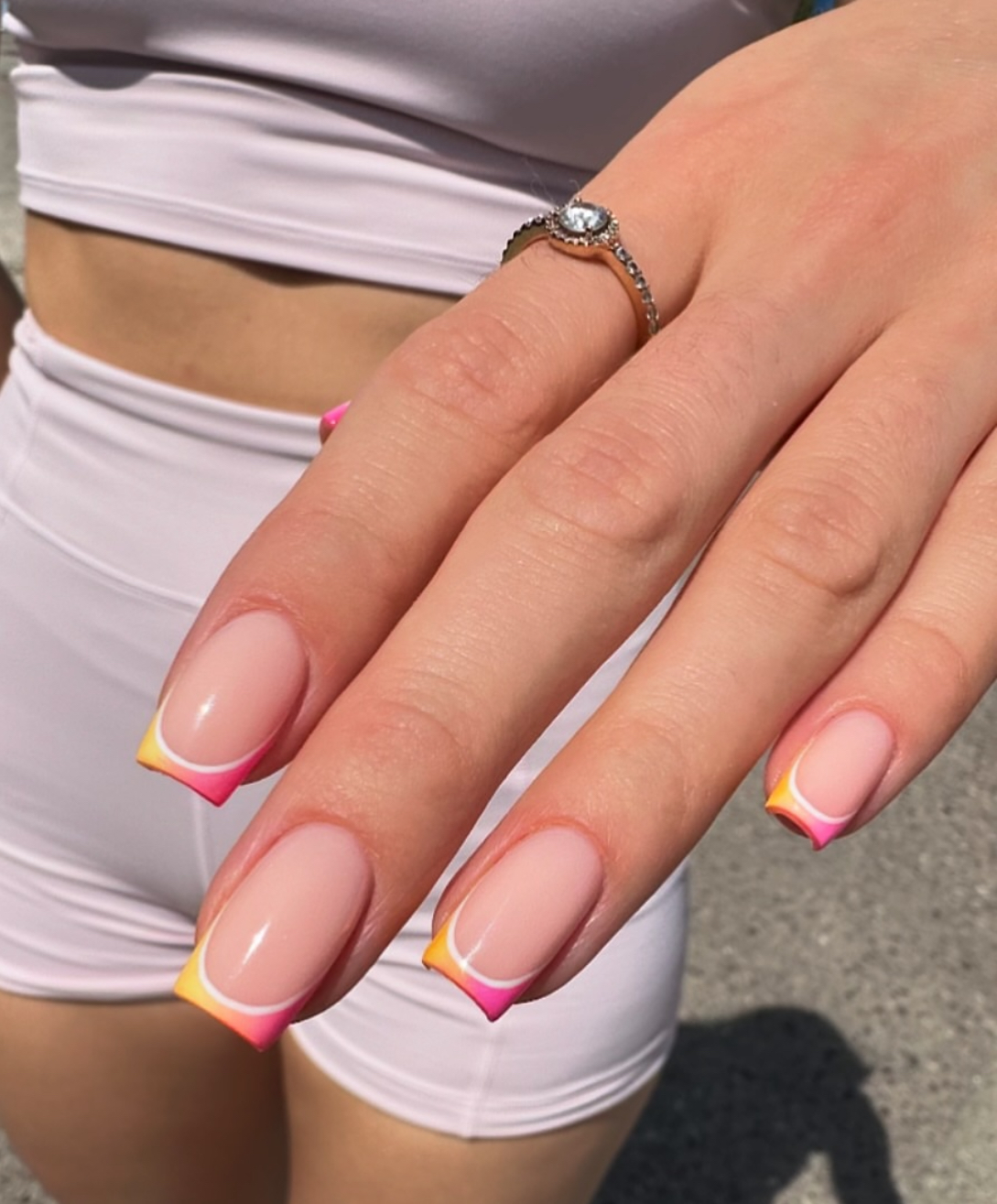 beach nails short