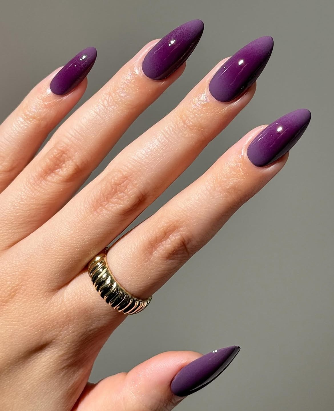 aura nails purple